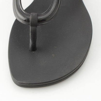 Hermes Rubber Egerie Chaine D'ancre Sandals Black