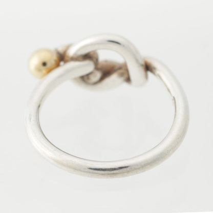 Tiffany & Co Vintage Love Knot Ring Accessories 925 750 Silver and Gold 2.7g