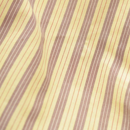 Prada Sport 90s-00s Cotton Archival Stripe Short Sleeve Shirt Top Yellow L