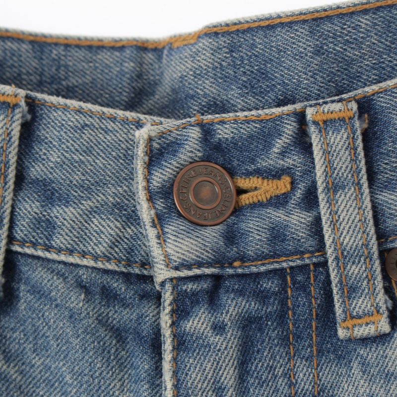 Celine 19 Cutoff Damaged Denim Pants Jeans N118 635e Blue Indigo 25