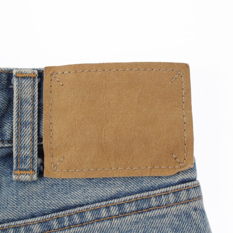 Celine 19 Cutoff Damaged Denim Pants Jeans N118 635e Blue Indigo 25