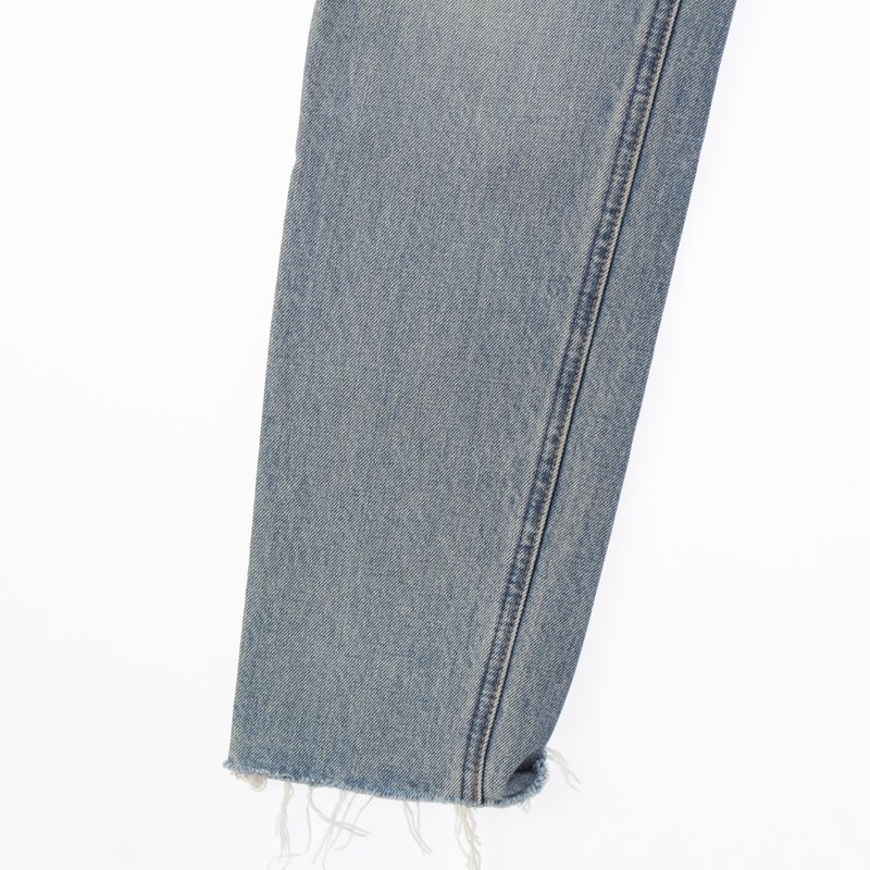 Celine 19 Cutoff Damaged Denim Pants Jeans N118 635e Blue Indigo 25