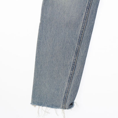 Celine 19 Cutoff Damaged Denim Pants Jeans N118 635e Blue Indigo 25
