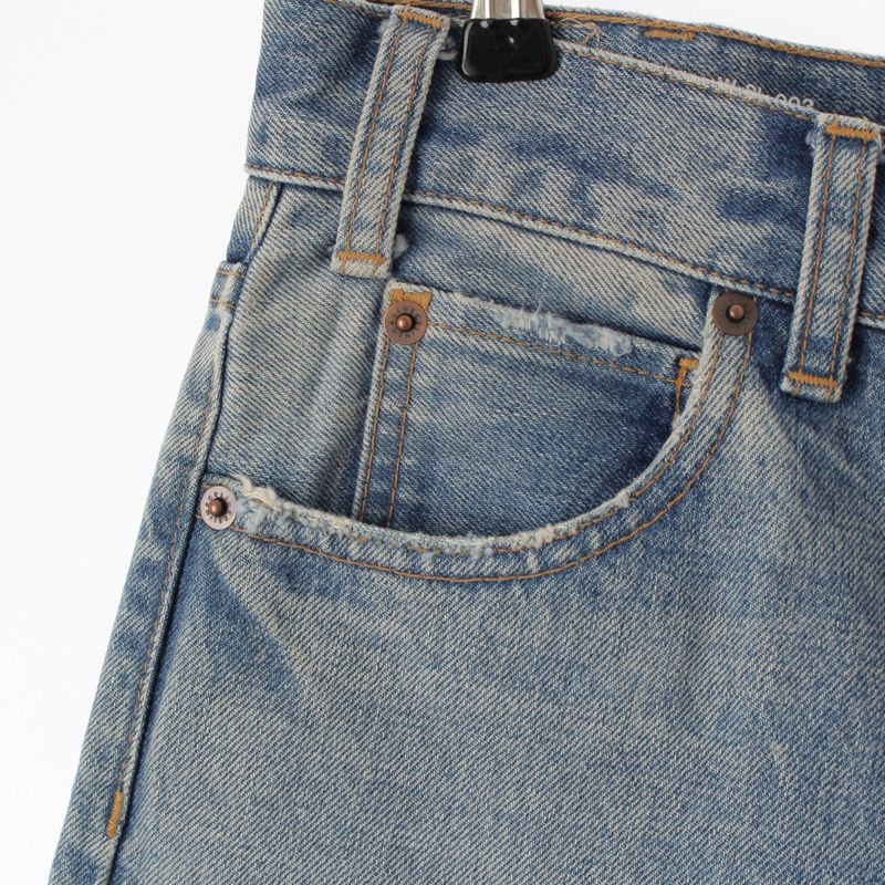 Celine 19 Cutoff Damaged Denim Pants Jeans N118 635e Blue Indigo 25