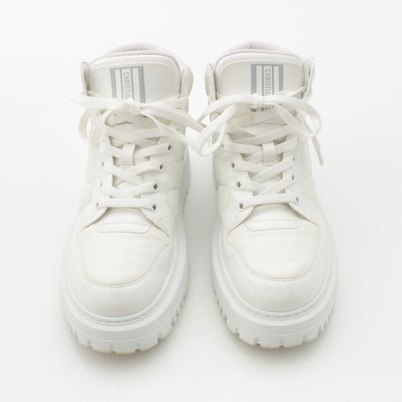 Christian Dior 21 Years High Cut Sneakers Shoes D-Player Kck315nyf White 38