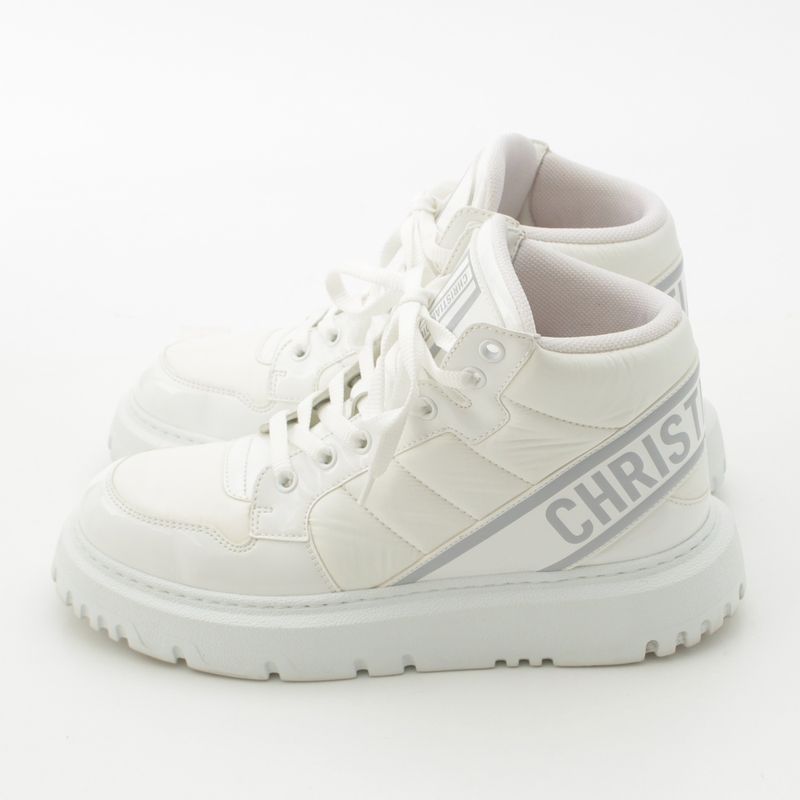 Christian Dior 21 Years High Cut Sneakers Shoes D-Player Kck315nyf White 38