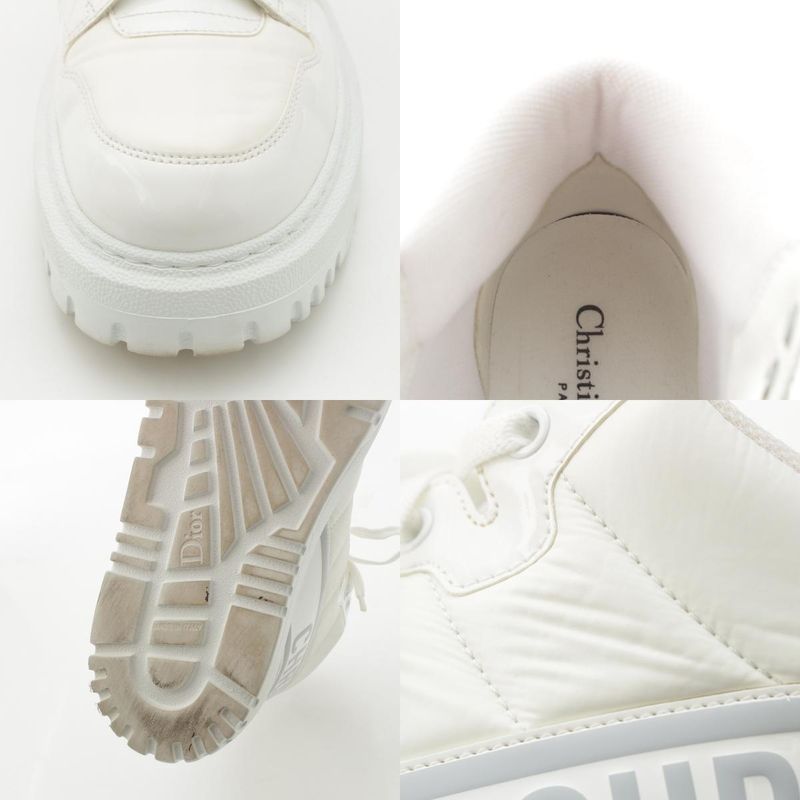 Christian Dior 21 Years High Cut Sneakers Shoes D-Player Kck315nyf White 38