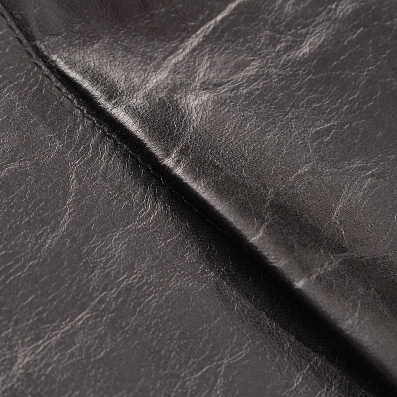 Gucci Tom Ford Period 00s Leather Long Zip Vest Black 40