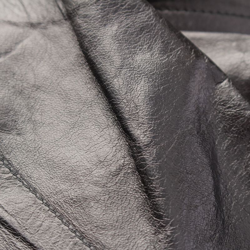 Gucci Tom Ford Period 00s Leather Long Zip Vest Black 40