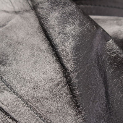 Gucci Tom Ford Period 00s Leather Long Zip Vest Black 40