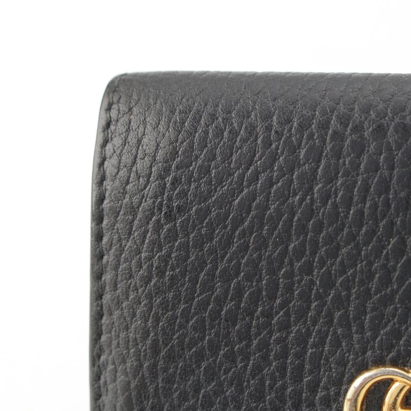 Gucci GG Logo Card Case Business Card Holder 474748 Black