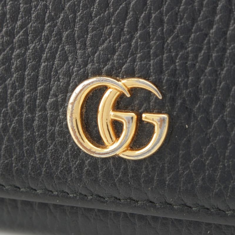 Gucci GG Logo Card Case Business Card Holder 474748 Black