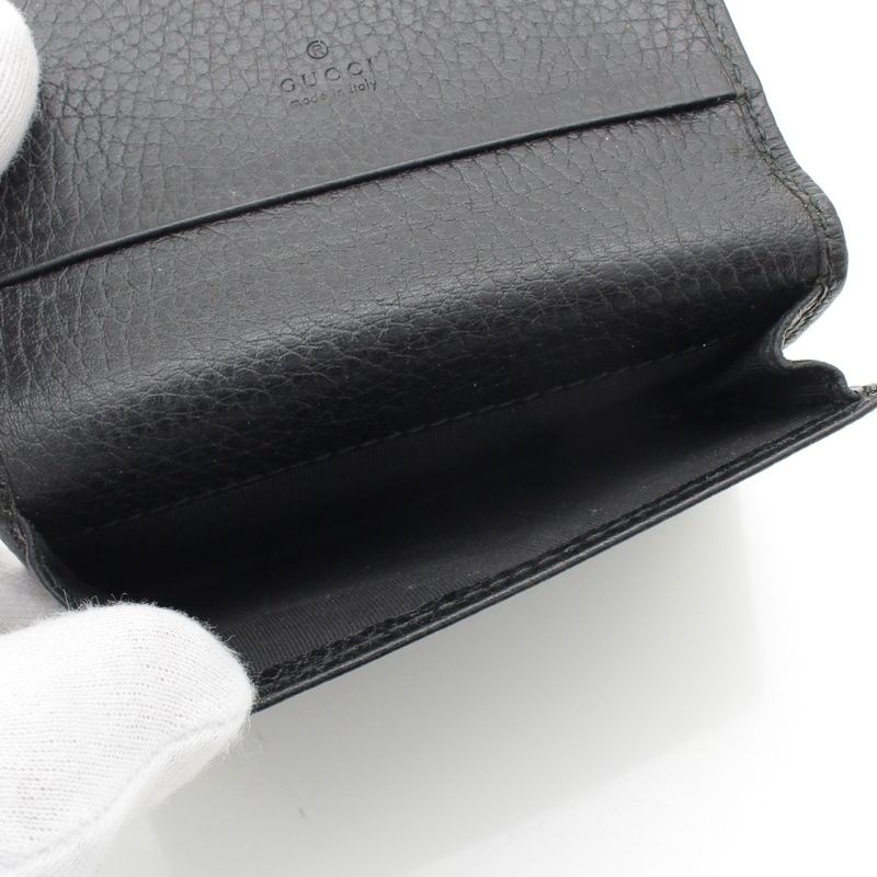 Gucci GG Logo Card Case Business Card Holder 474748 Black