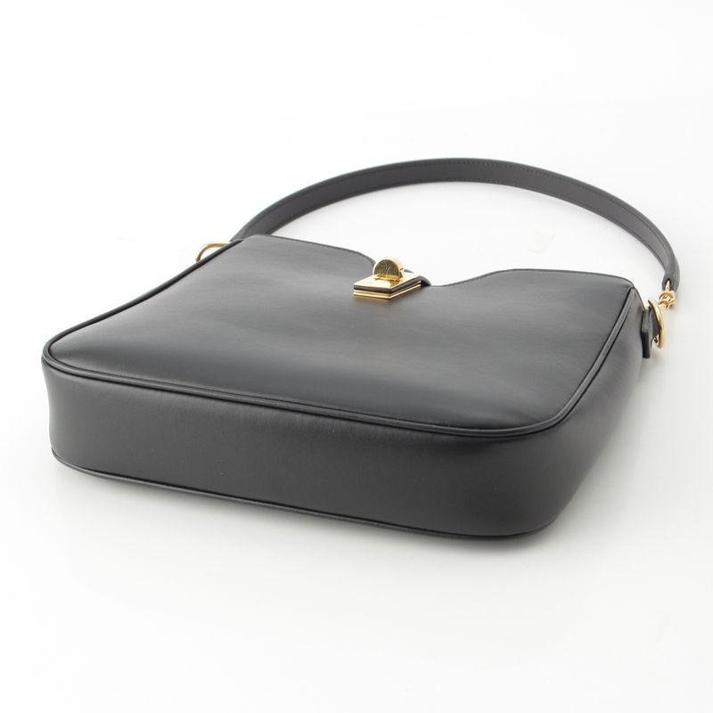 Celine Small Camille 16 Caisse Soft Smooth Calfskin Shoulder Bag 120693fx9 Black