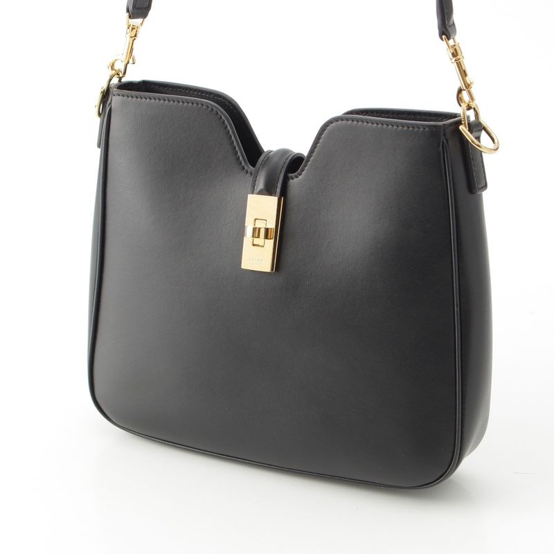 Celine Small Camille 16 Caisse Soft Smooth Calfskin Shoulder Bag 120693fx9 Black