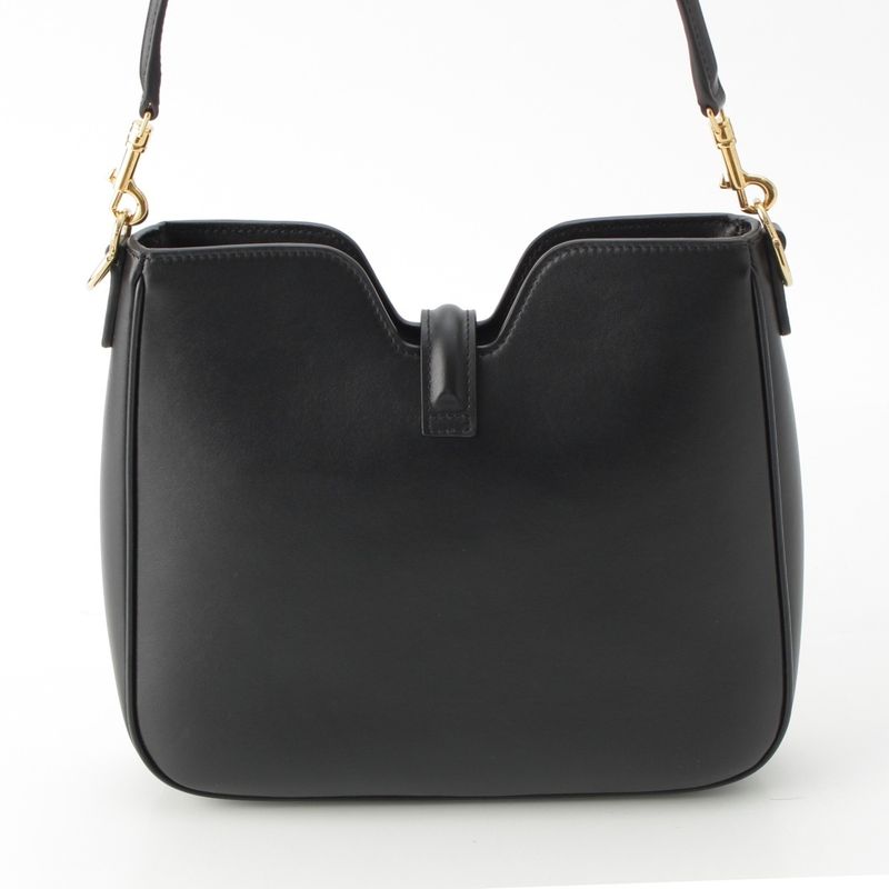 Celine Small Camille 16 Caisse Soft Smooth Calfskin Shoulder Bag 120693fx9 Black