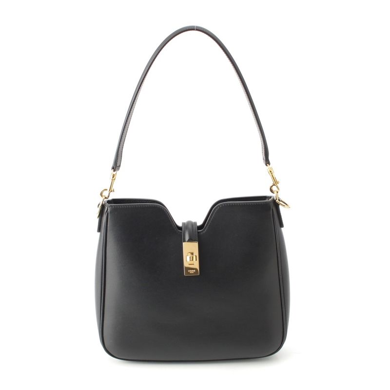 Celine Small Camille 16 Caisse Soft Smooth Calfskin Shoulder Bag 120693fx9 Black