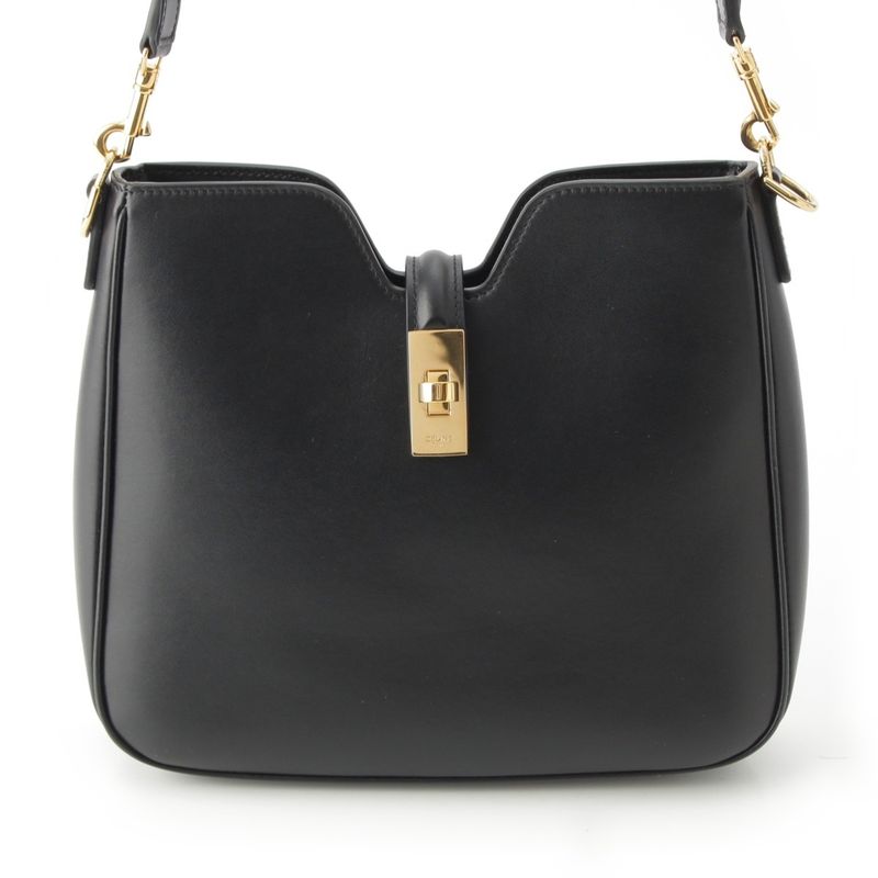 Celine Small Camille 16 Caisse Soft Smooth Calfskin Shoulder Bag 120693fx9 Black