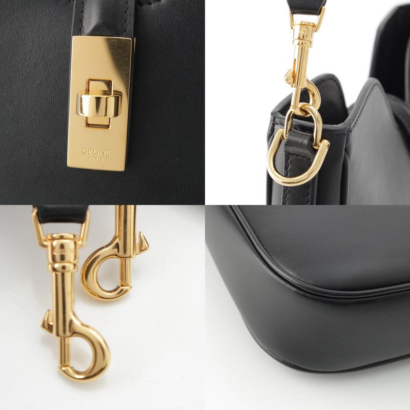 Celine Small Camille 16 Caisse Soft Smooth Calfskin Shoulder Bag 120693fx9 Black