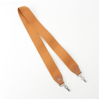 Hermes Evelyn Canvas Leather Silver Hardware Shoulder Strap Gold