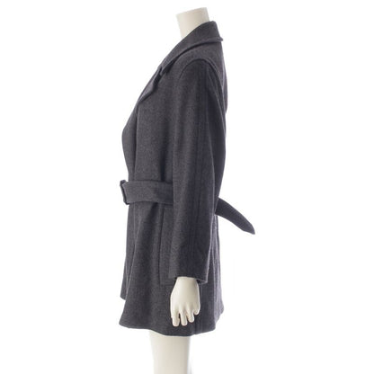 Hermes Wool Cashmere and Camel Margiela Period Belt Coat Outerwear Gray 34