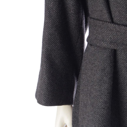 Hermes Wool Cashmere and Camel Margiela Period Belt Coat Outerwear Gray 34