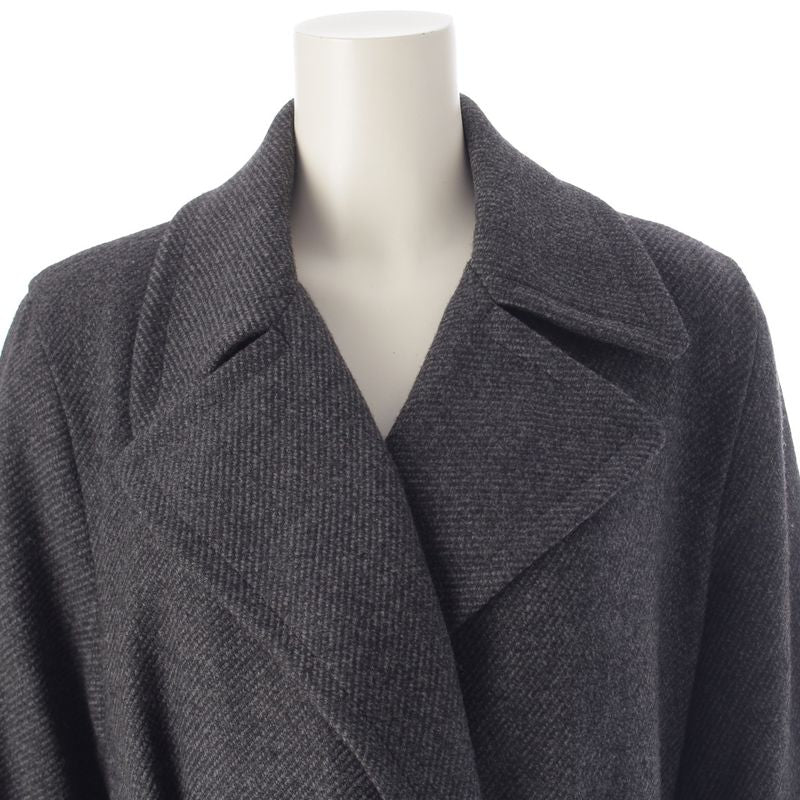 Hermes Wool Cashmere and Camel Margiela Period Belt Coat Outerwear Gray 34