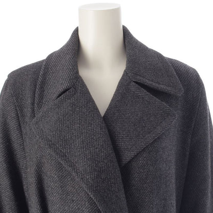 Hermes Wool Cashmere and Camel Margiela Period Belt Coat Outerwear Gray 34