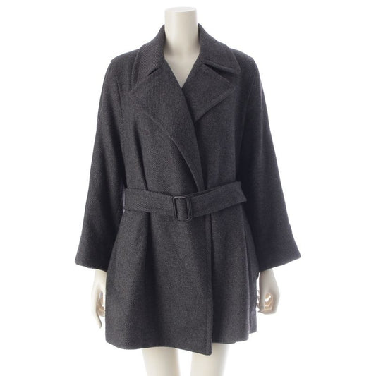 Hermes Wool Cashmere and Camel Margiela Period Belt Coat Outerwear Gray 34
