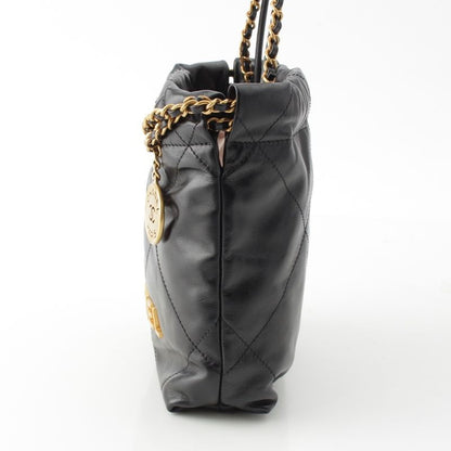 Chanel 22 Lambskin Mini Chain Shoulder Bag As3980 Black
