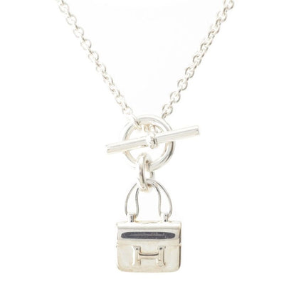 Hermes 925 Constance Amulet Necklace Accessories Silver