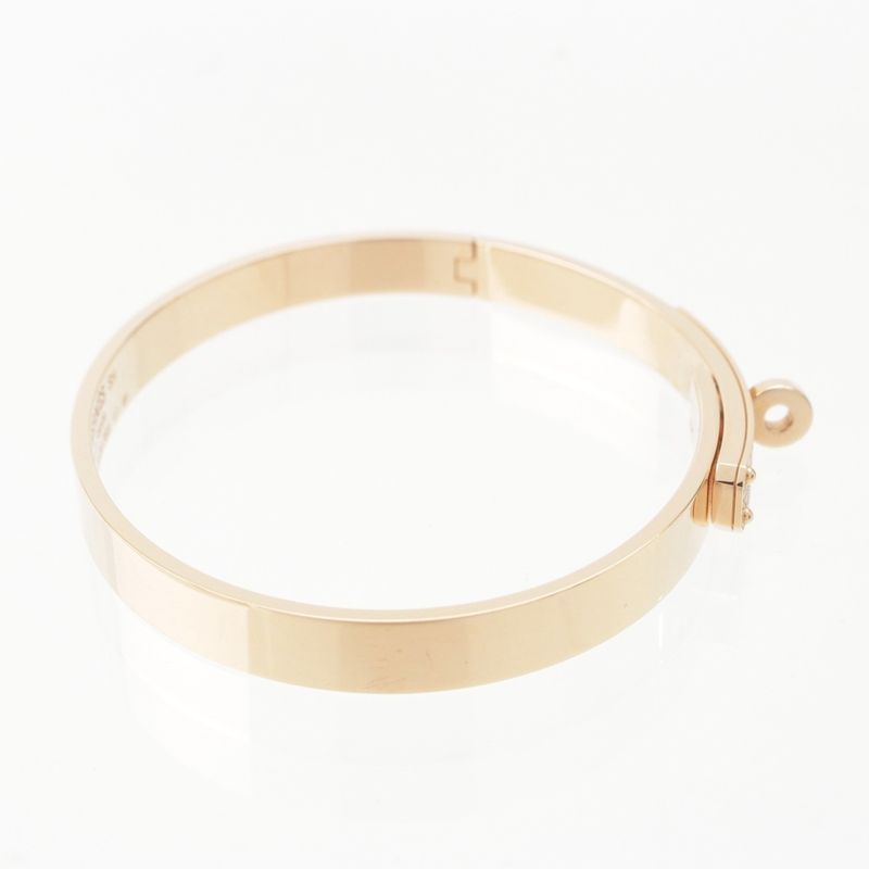 Hermes Kelly PM 750pg Diamond Bracelet Jewelry Gold 23.5g