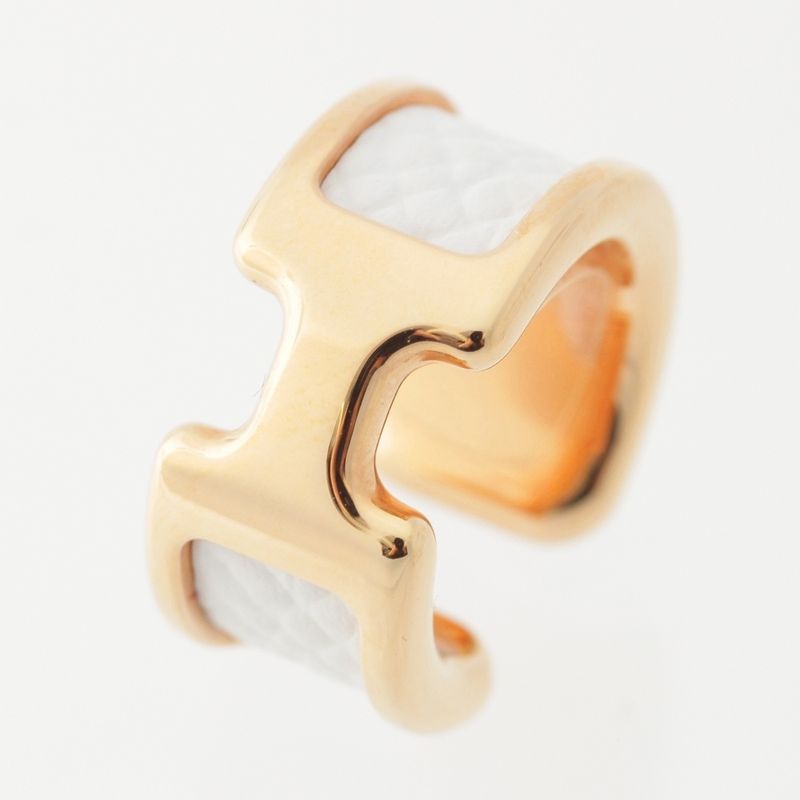 Hermes Olympe PM Ear Cuff Accessory in White Gold