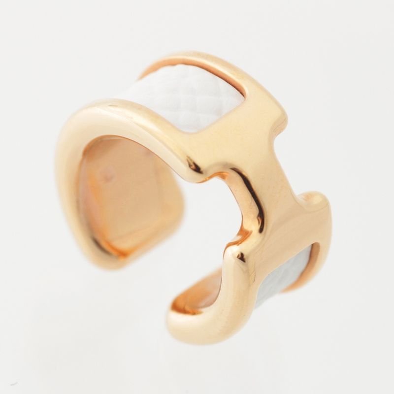 Hermes Olympe PM Ear Cuff Accessory in White Gold