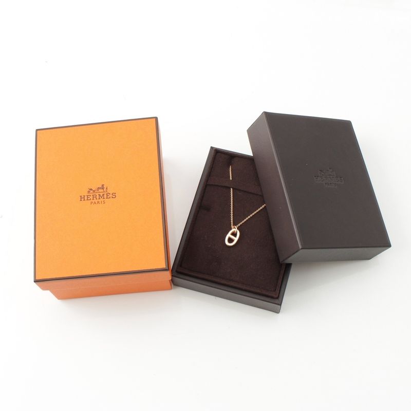 Hermes Chaine D'ancre 750pg Farandole Necklace Accessories Au750 Gold