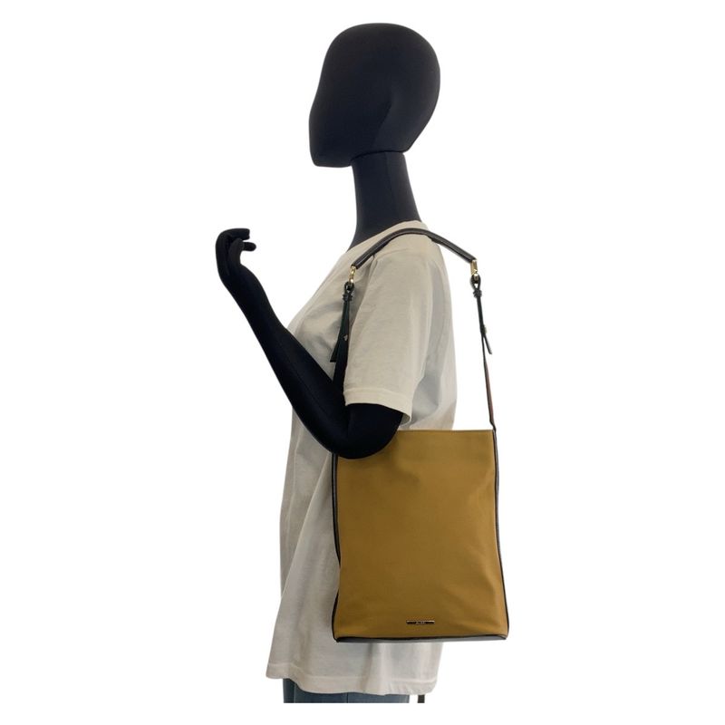 Gucci Sherry Line Camel Black Gold Hardware Canvas Leather 4286 Shoulder Bag