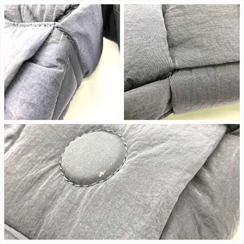 Bottega Veneta Padetto Tech Cassette Maxi Intrecciato Shoulder Bag Nylon Navy