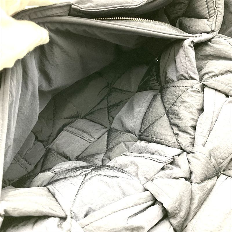 Bottega Veneta Padetto Tech Cassette Maxi Intrecciato Shoulder Bag Nylon Navy