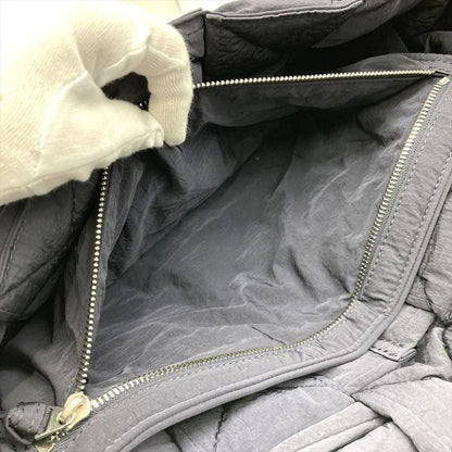 Bottega Veneta Padetto Tech Cassette Maxi Intrecciato Shoulder Bag Nylon Navy