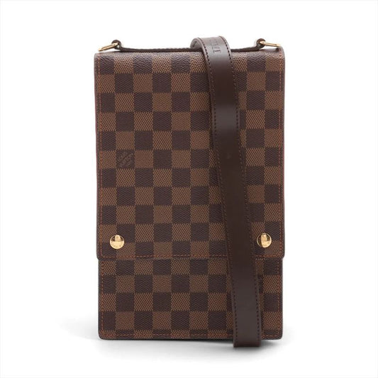Louis Vuitton Damier Portobello N45271 Leather Shoulder Bag Crossbody Messenger