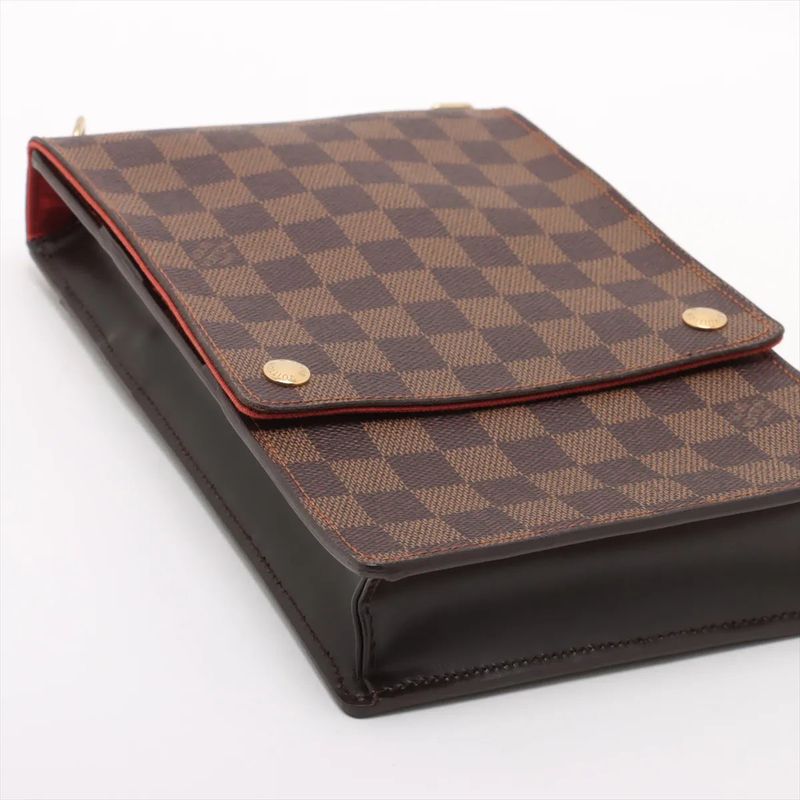 Louis Vuitton Damier Portobello N45271 Leather Shoulder Bag Crossbody Messenger