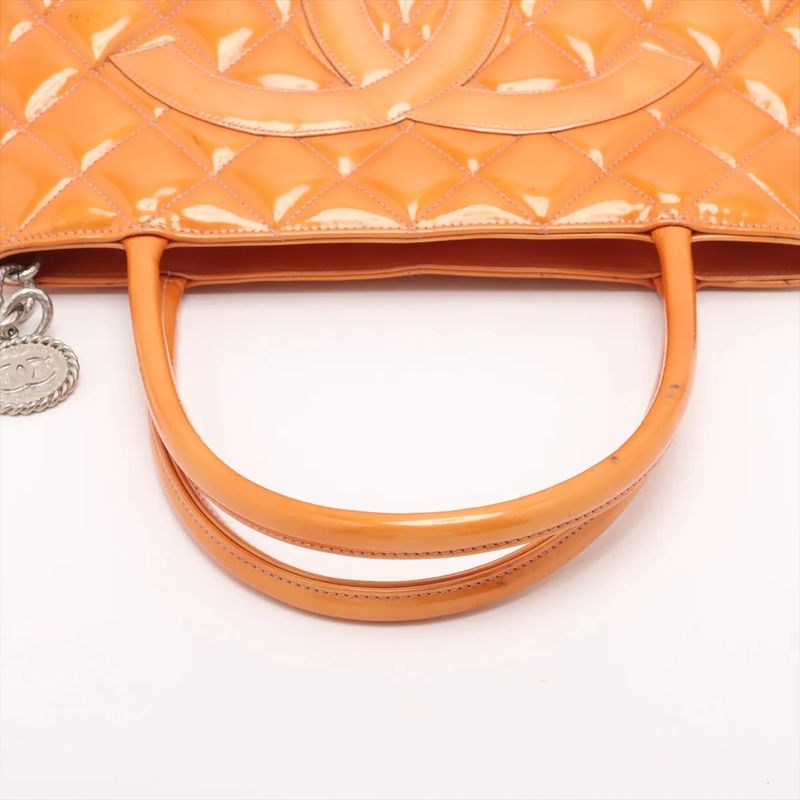 Chanel Serial Sealed Reproduction Medallion Leather Tote Bag Matelasse Shoulder