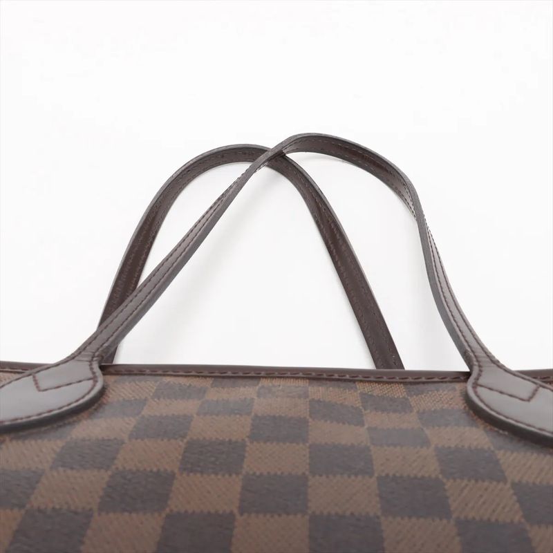 Louis Vuitton Damier Neverfull PM N51109 Leather Tote Bag Shoulder Hand Genuine