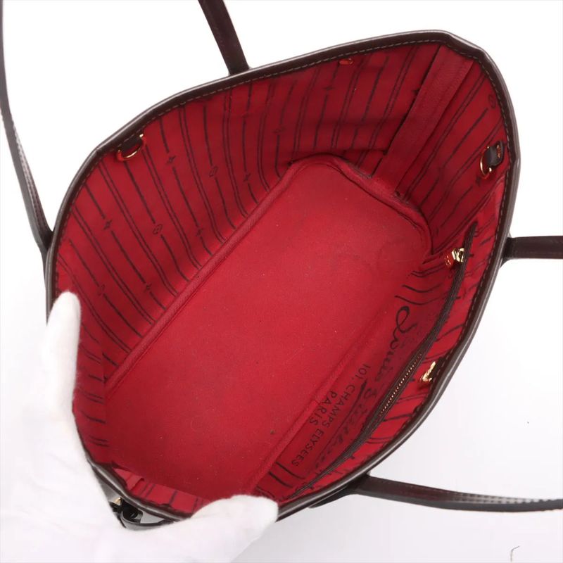 Louis Vuitton Damier Neverfull PM N51109 Leather Tote Bag Shoulder Hand Genuine
