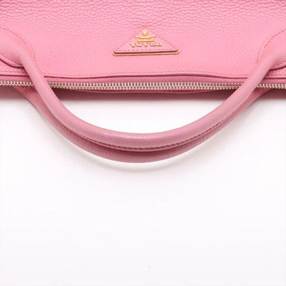 Prada Authenticity With Card Vittero Dino Leather Handbag 1ba111 Tote Genuine