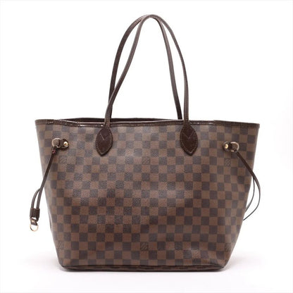 Louis Vuitton Damier Neverfull MM N51105 Leather Tote Bag Shoulder Hand A4