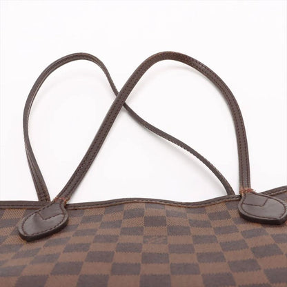 Louis Vuitton Damier Neverfull MM N51105 Leather Tote Bag Shoulder Hand A4
