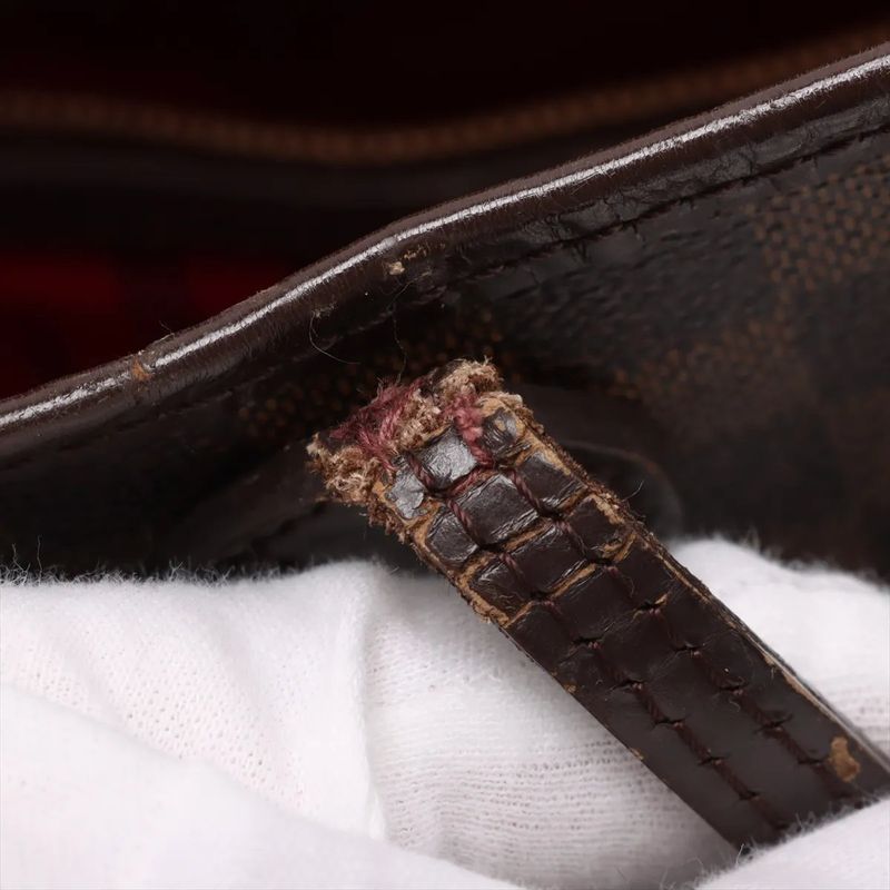 Louis Vuitton Damier Neverfull MM N51105 Leather Tote Bag Shoulder Hand A4