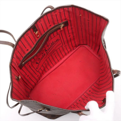 Louis Vuitton Damier Neverfull MM N51105 Leather Tote Bag Shoulder Hand A4