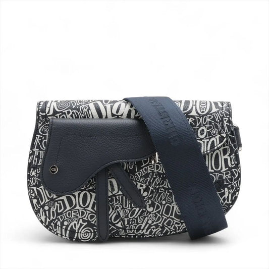 Christian Dior Stussy Collaboration Saddle Leather Shoulder Bag Crossbody Body